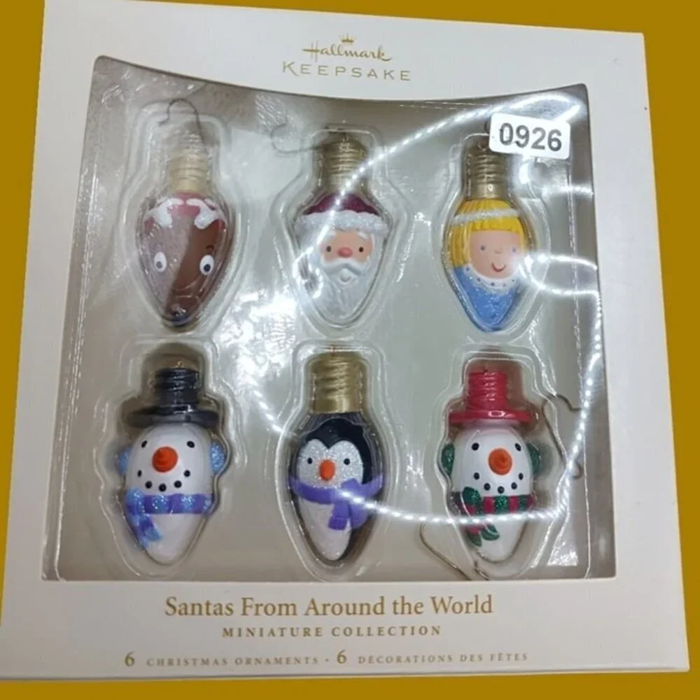 Hallmark  minaiture collection christmas ornaments set of 6